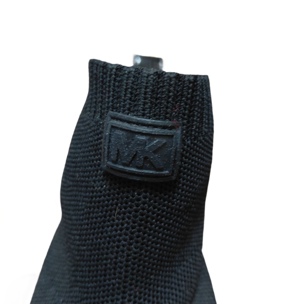Michael Kors Black and White Stretch-Knit Women's Size 9.5 Sock Sneakers - Picture 4 of 11